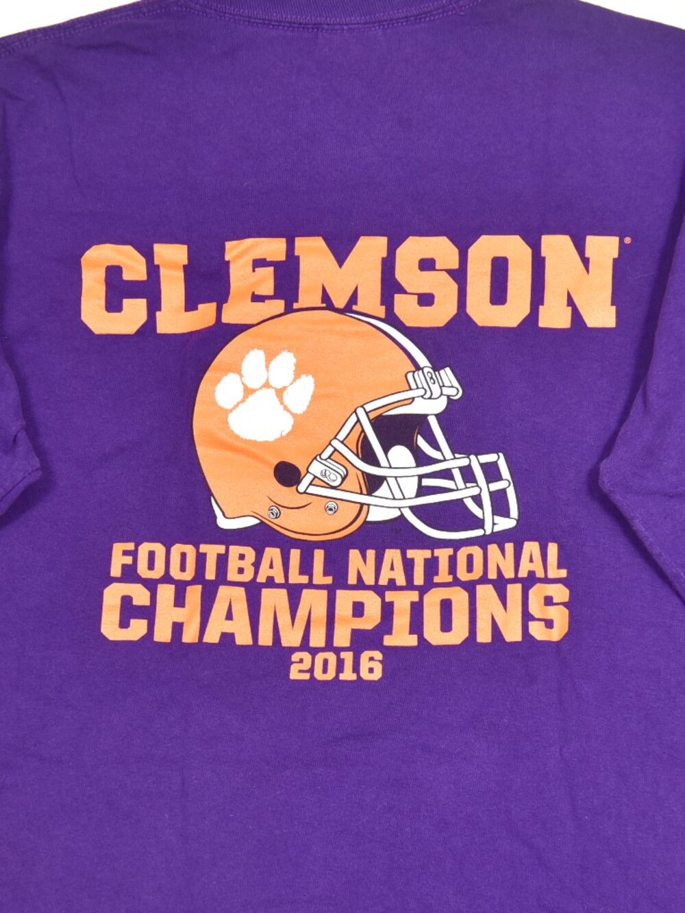 Clemson Tigers Football National Champions 2016 Gilden Long Sleeve Tee Shirt Med